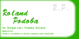 roland podoba business card